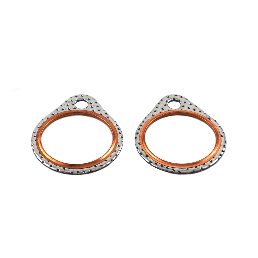 Steel Case Exhaust Gaskets 2 Pack Copper Ring for Harley FL 1966-1984 FX