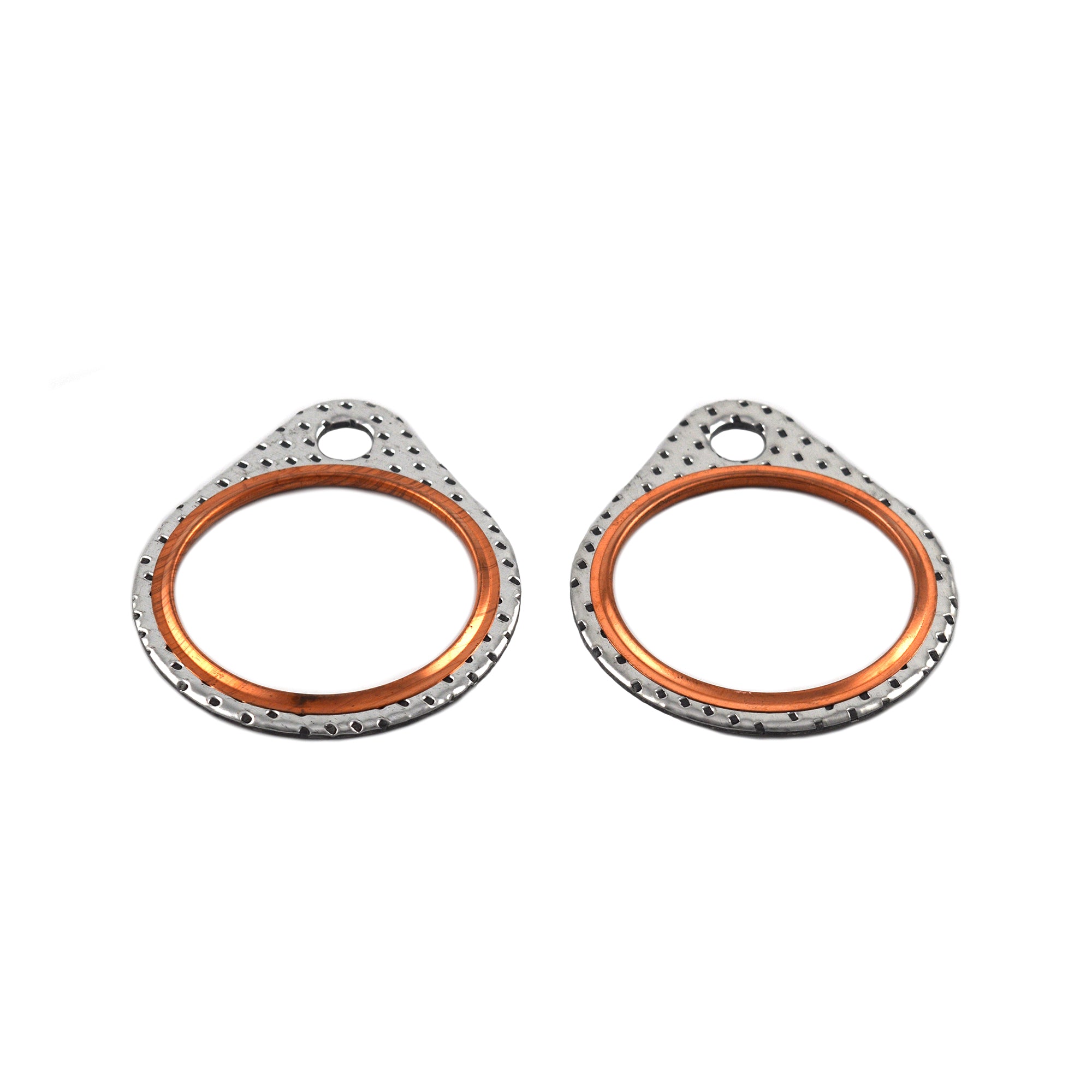 Steel Case Exhaust Gaskets 2 Pack Copper Ring for Harley FL 1966-1984 FX