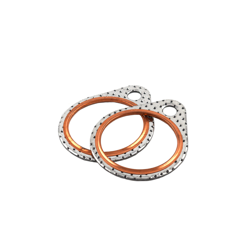 Steel Case Exhaust Gaskets 2 Pack Copper Ring for Harley FL 1966-1984 FX