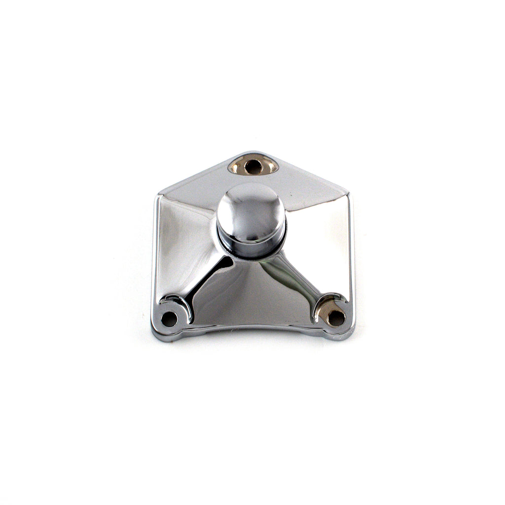 Chrome Solenoid Cover with Starter Push Button for Big Twin