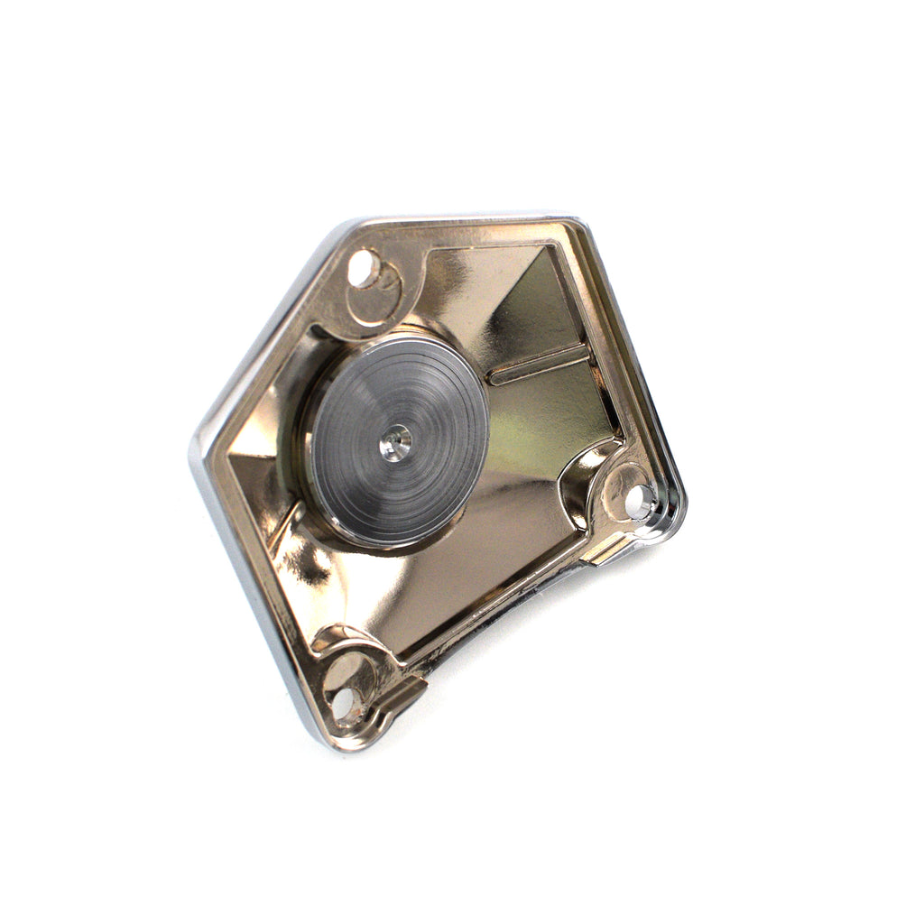 Chrome Solenoid Cover with Starter Push Button for Big Twin