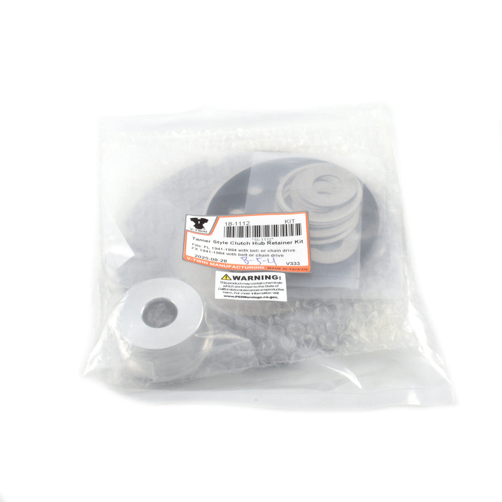 Tamer Style Clutch Hub Retainer Kit for Harley Big Twin 4 Speed 1941-1984