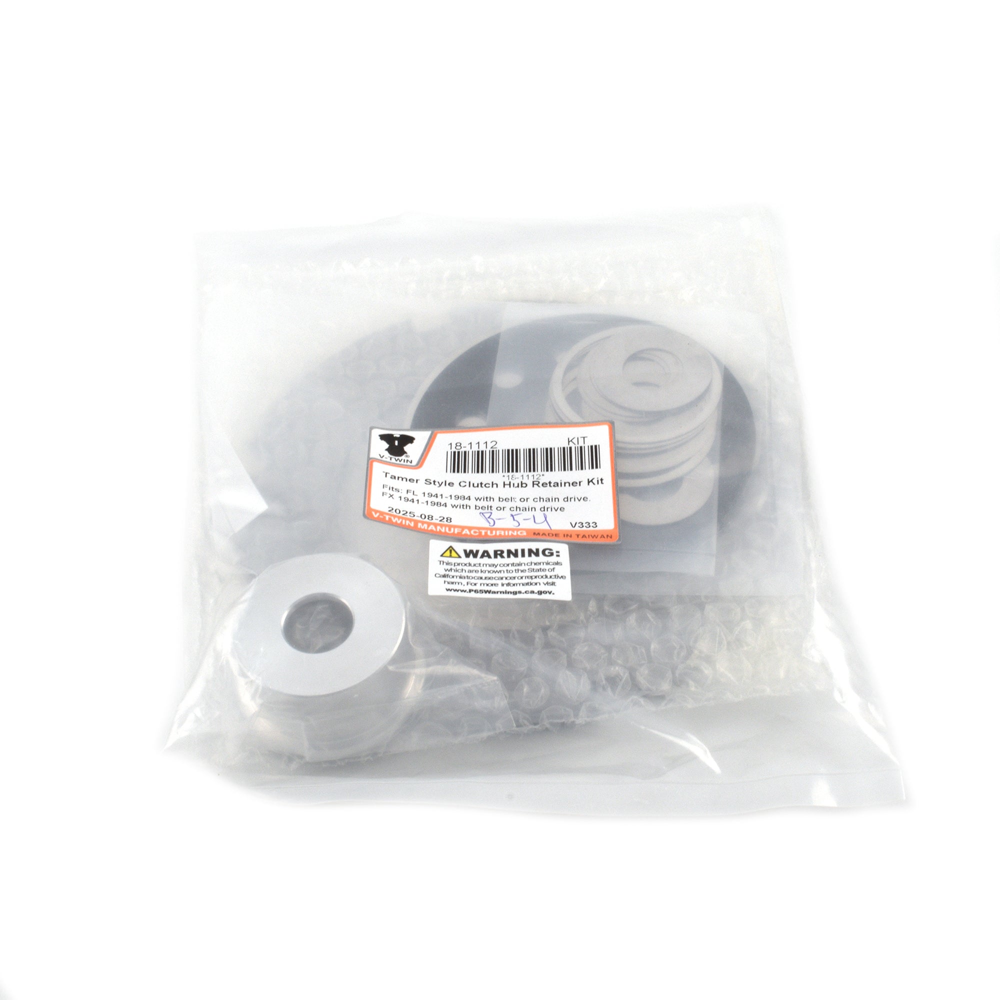 Tamer Style Clutch Hub Retainer Kit for Harley Big Twin 4 Speed 1941-1984