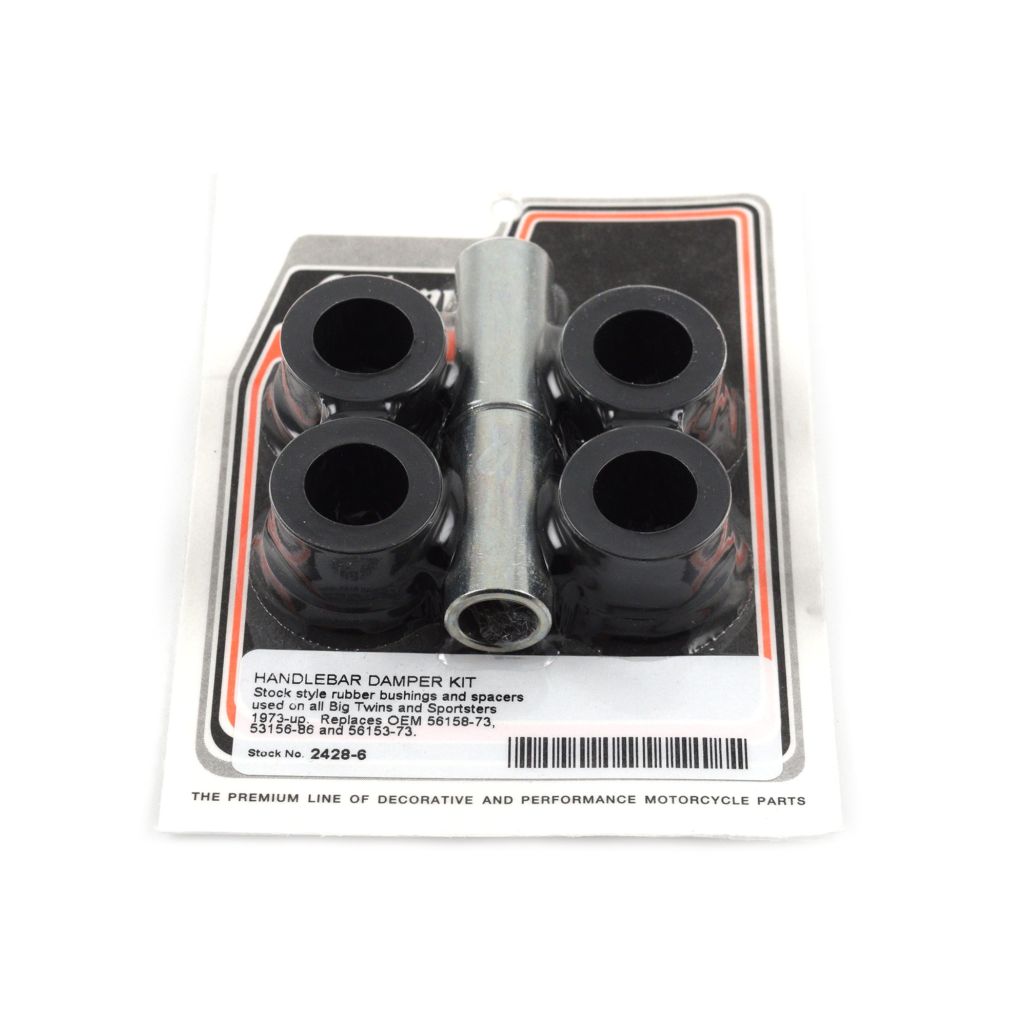 Handlebar Damper Kit Rubber Bushings Big Twin Sportster 1973-Up 56158-73