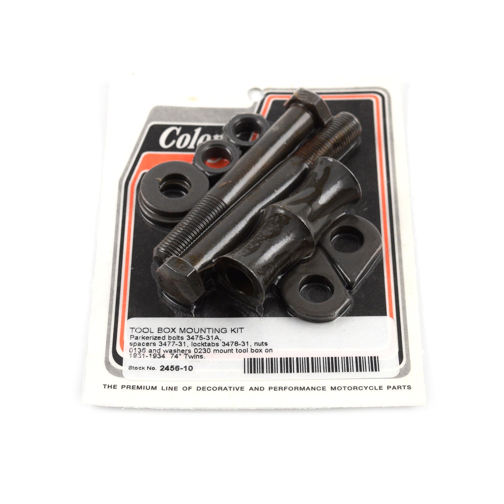 Tool Box Mounting Kit Parkerized 1931-1934 Harley Twins 3475-31A