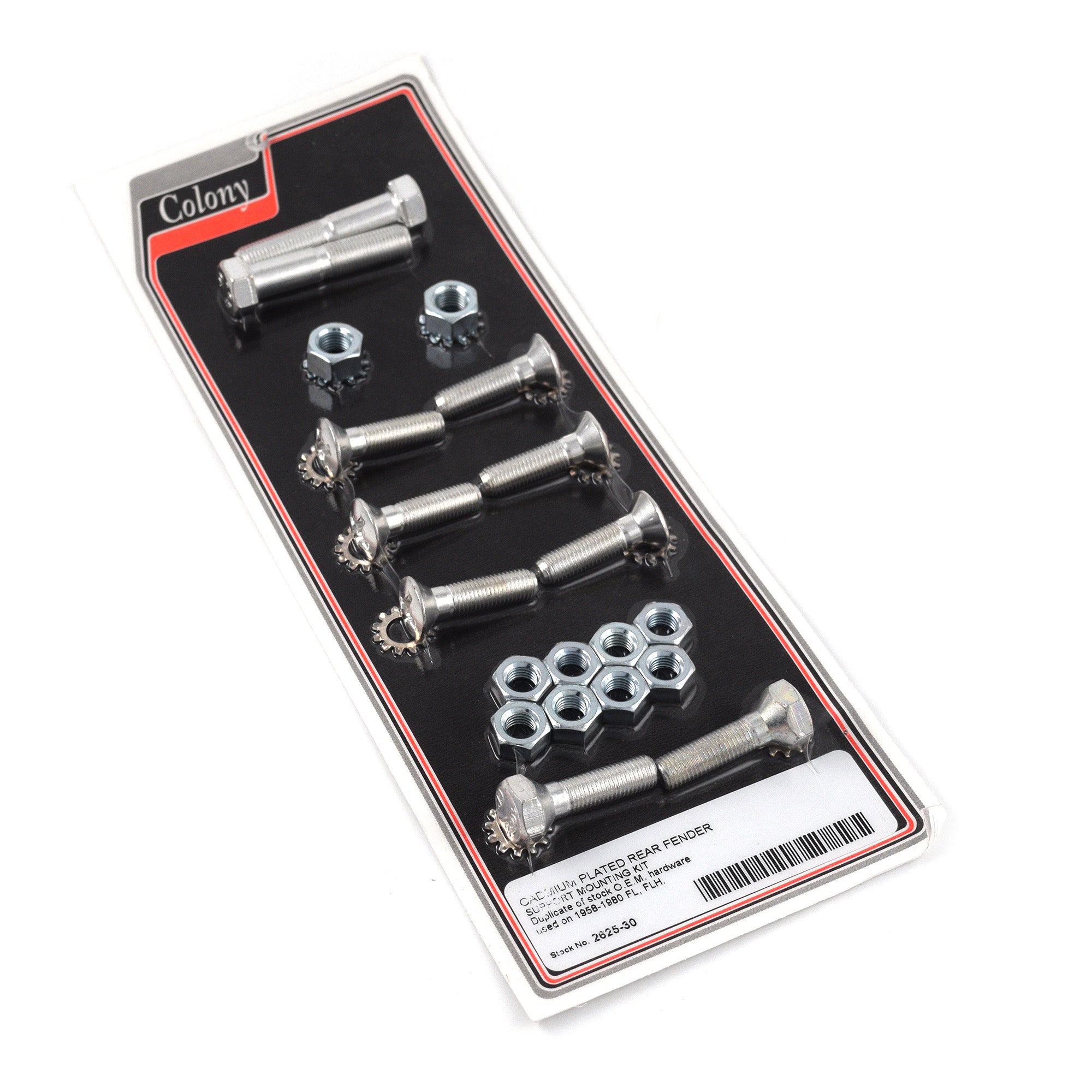 Rear Fender Support Mounting Kit Cadmium 1958-1980 FL FLH 8879-30