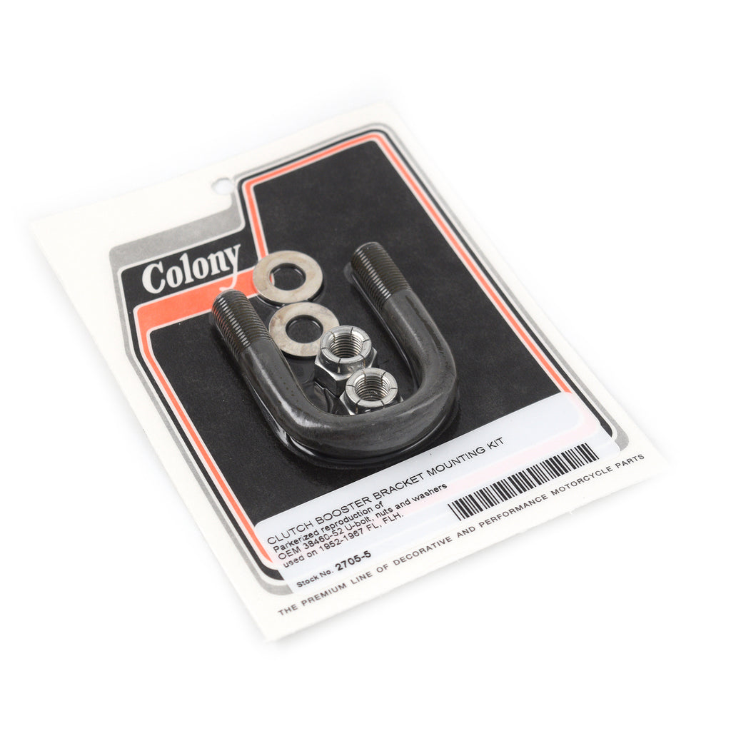 Clutch Booster Bracket Mounting Kit Parkerized 1952-1967 FL FLH 38460-52