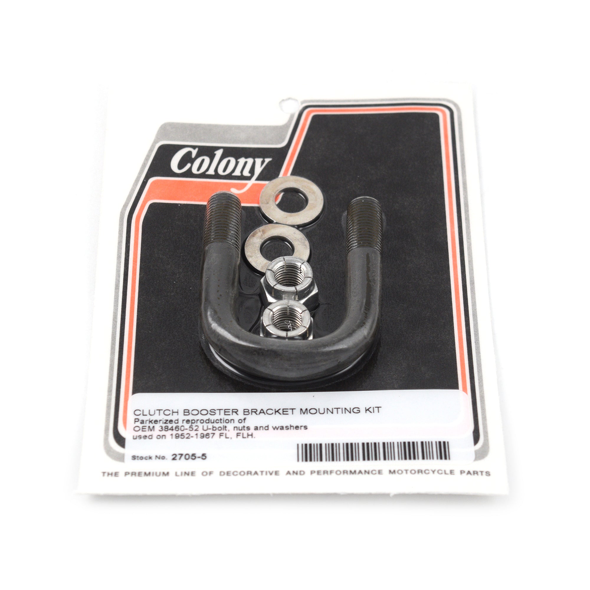 Clutch Booster Bracket Mounting Kit Parkerized 1952-1967 FL FLH 38460-52