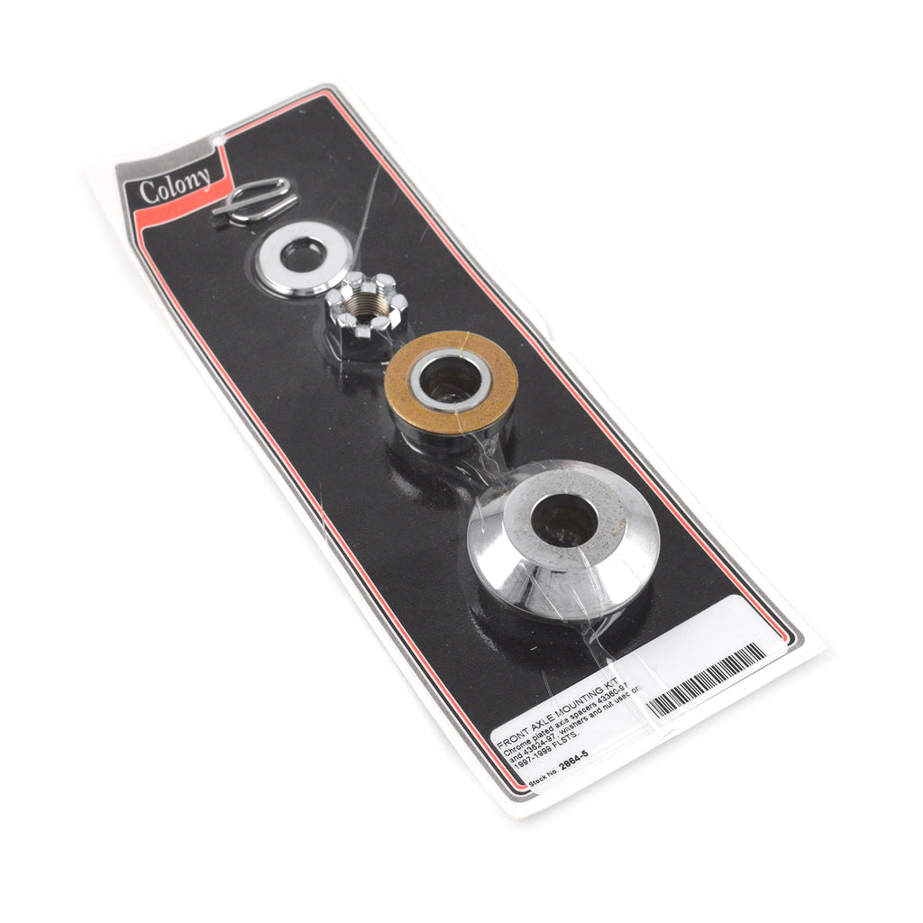 Front Axle Mounting Kit Chrome Smooth 1997-1999 FLSTS 43360-97