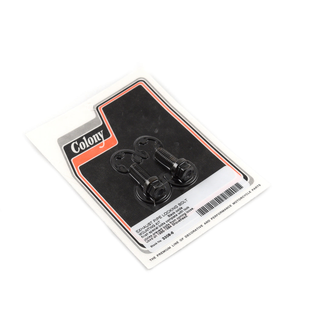 Locking Exhaust Bolt Kit for Harley Shovelhead 1966-1984