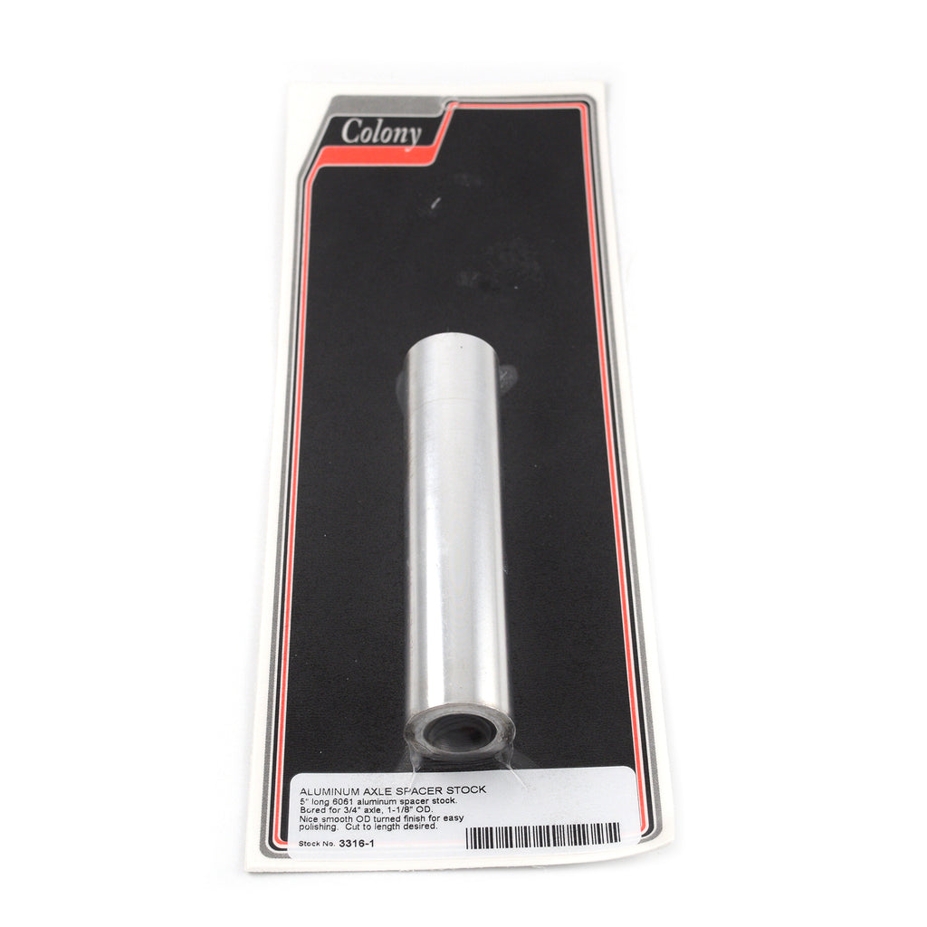 Aluminum Axle Spacer Stock for Harley 3/4" Axle