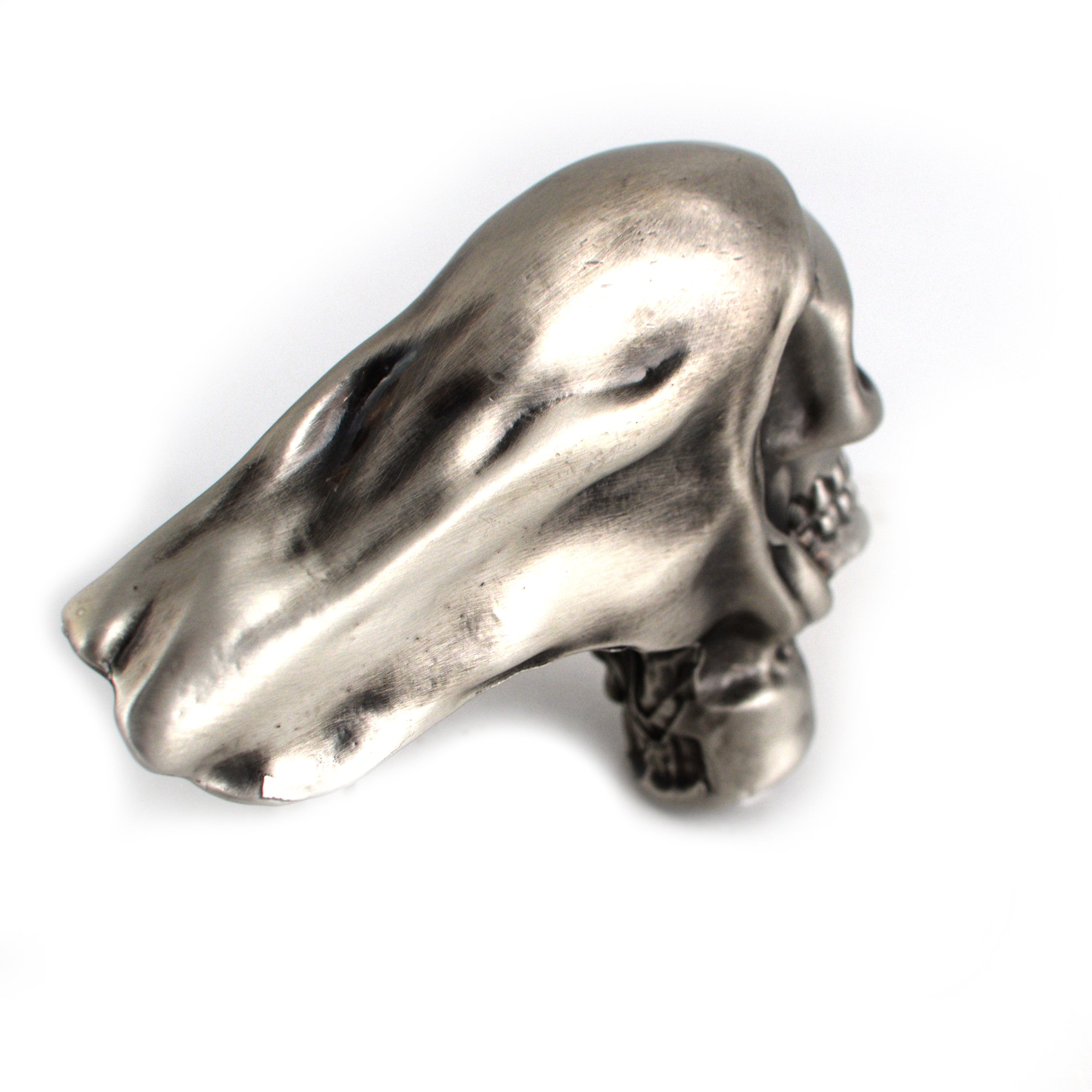 Skull Fender Ornament w/ Silver Pewter Finish for All Models - Harley
