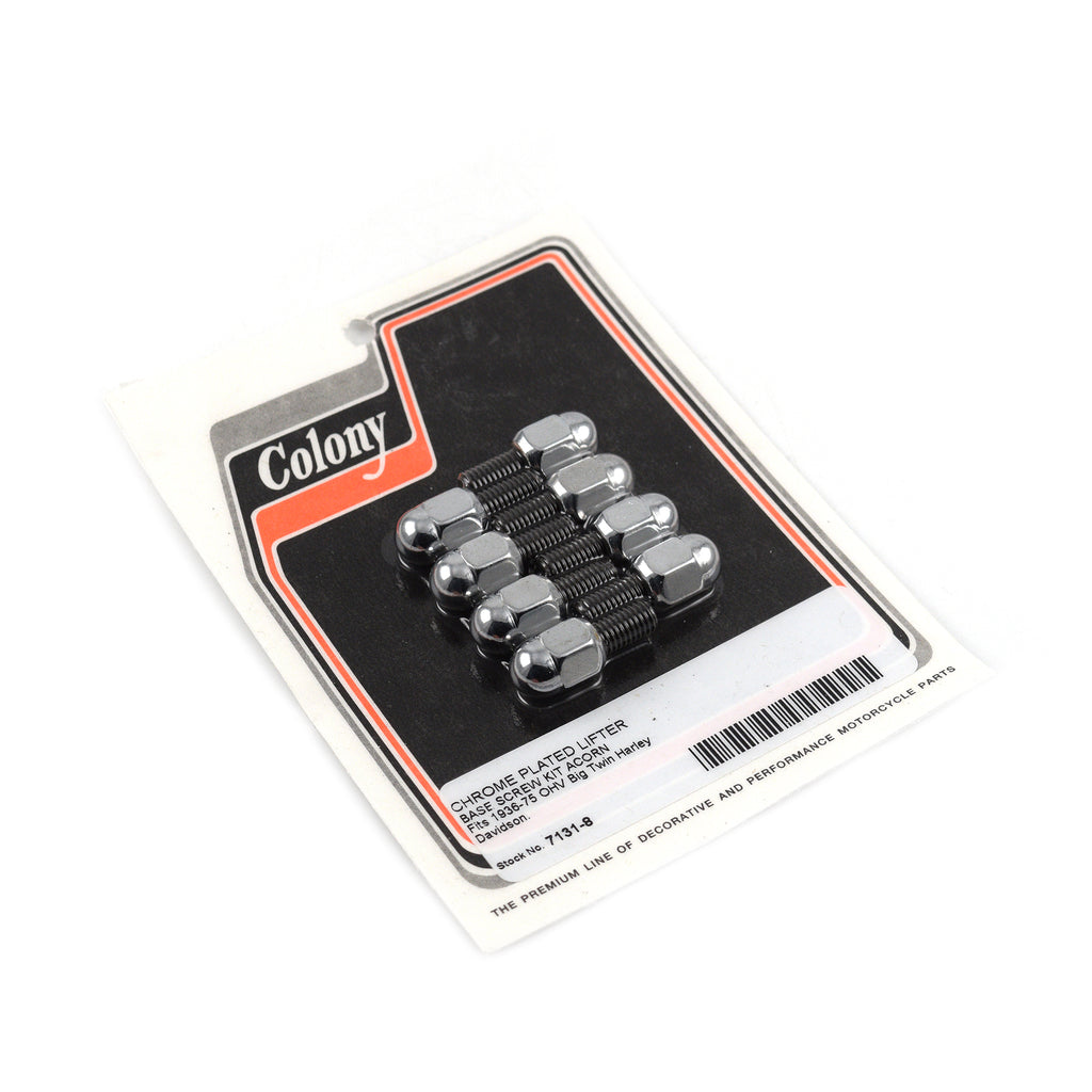 Lifter Base Acorn Screw Kit for Harley Big Twin 1936-1975