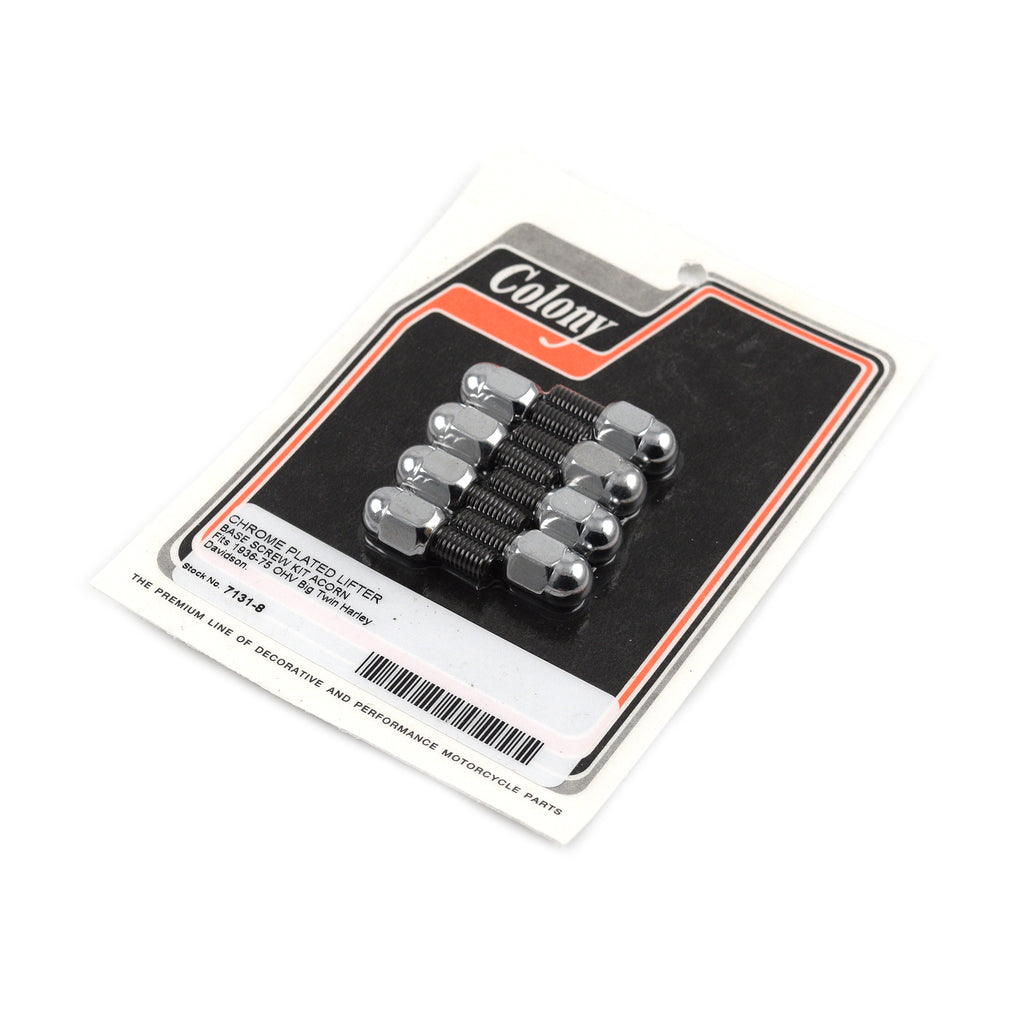 Lifter Base Acorn Screw Kit for Harley Big Twin 1936-1975
