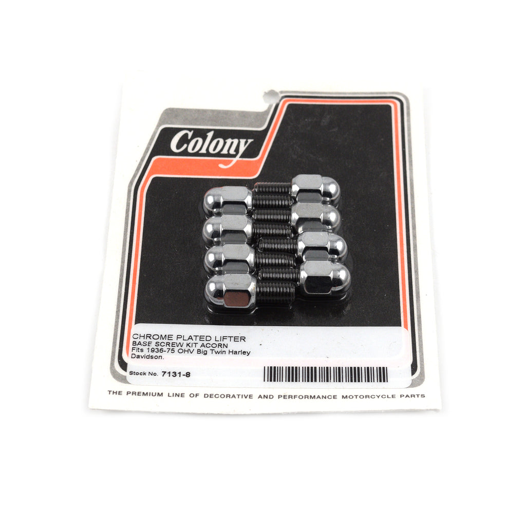 Lifter Base Acorn Screw Kit for Harley Big Twin 1936-1975