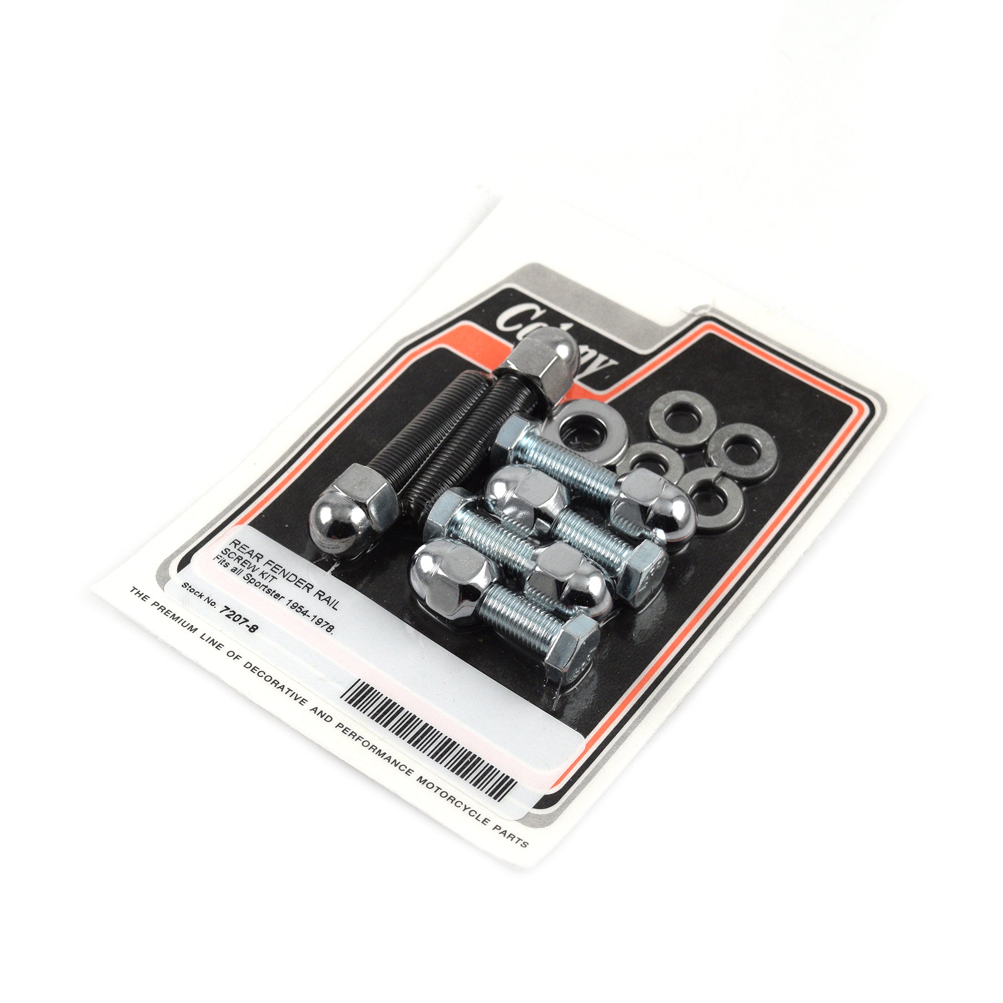 Chrome Rear Fender Rail Mounting Kit for Harley Sportster FX