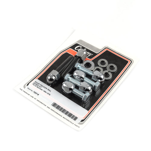 Chrome Rear Fender Rail Mounting Kit for Harley Sportster FX