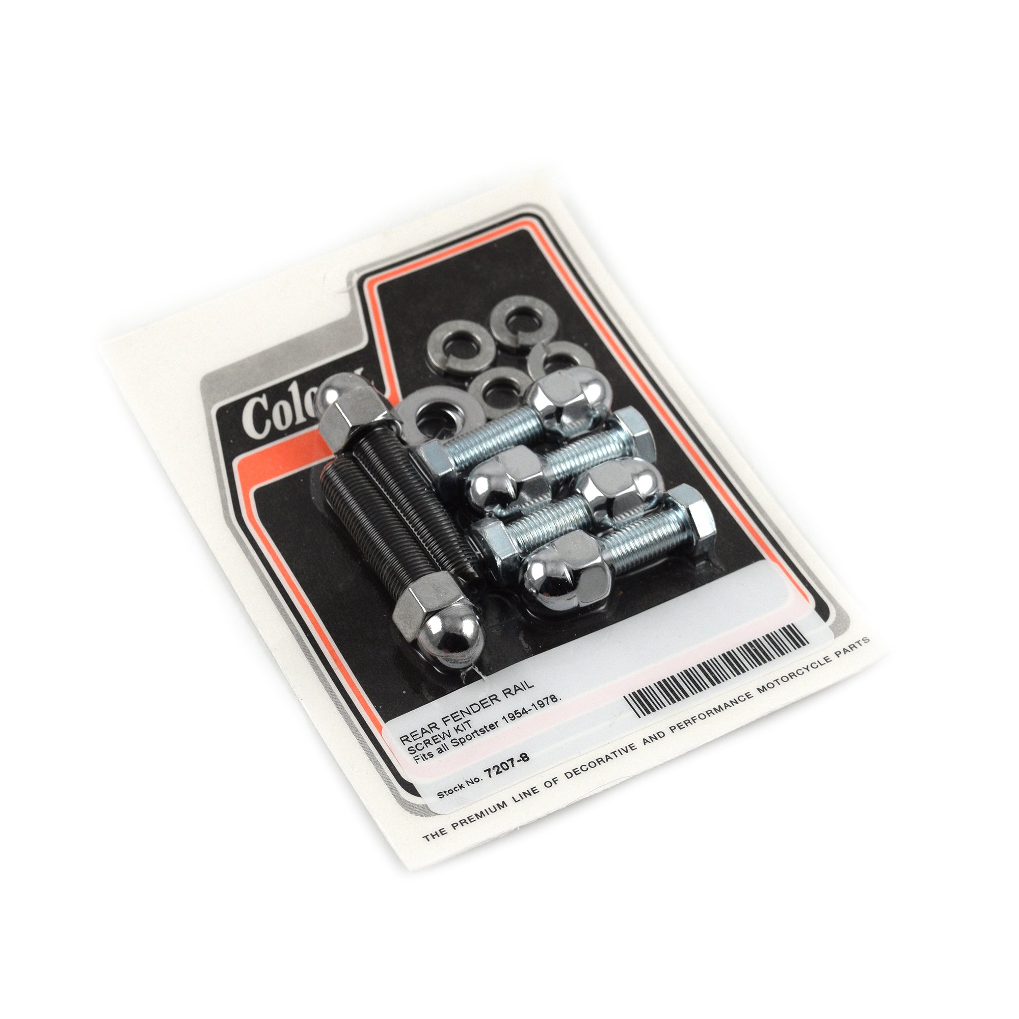 Chrome Rear Fender Rail Mounting Kit for Harley Sportster FX