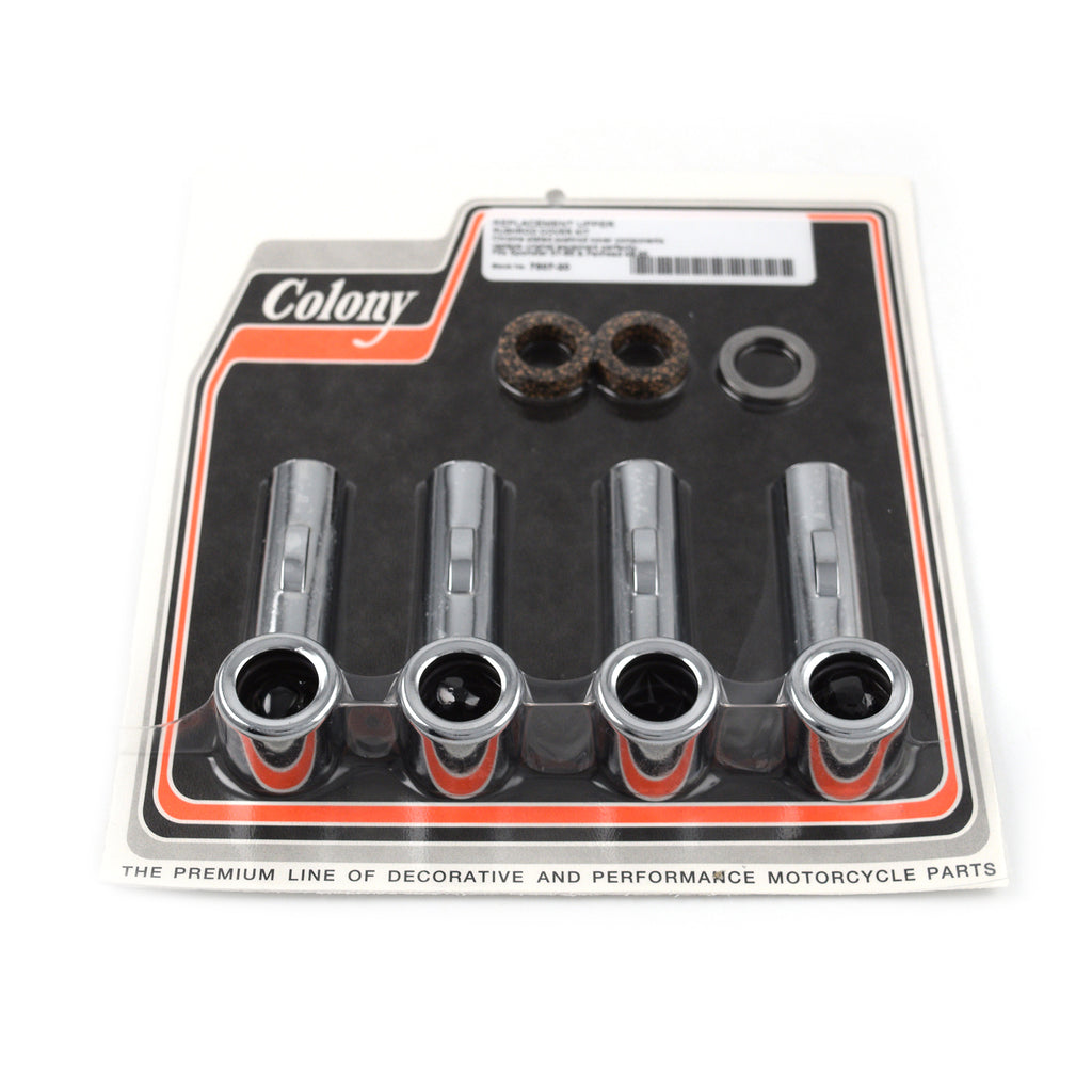 Chrome Upper Pushrod Cover Kit for Harley Sportster Panhead
