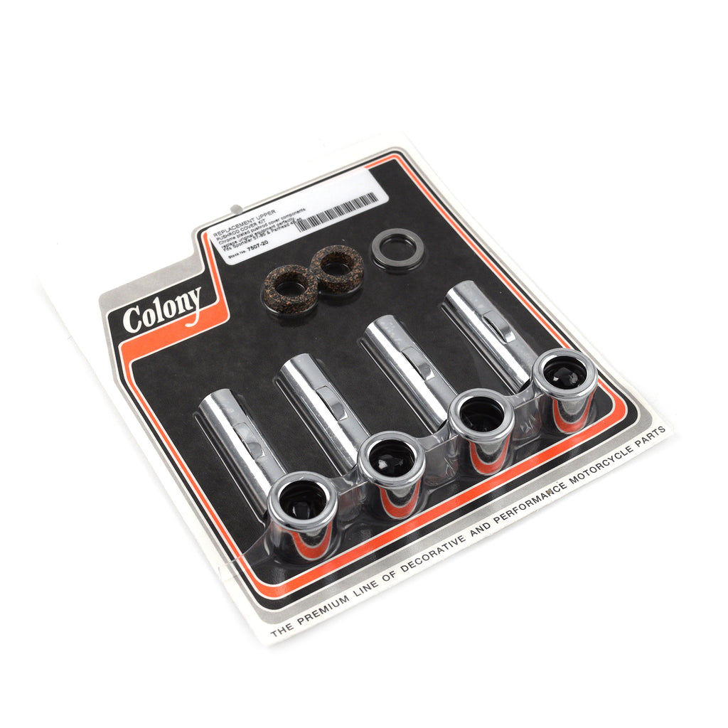 Chrome Upper Pushrod Cover Kit for Harley Sportster Panhead