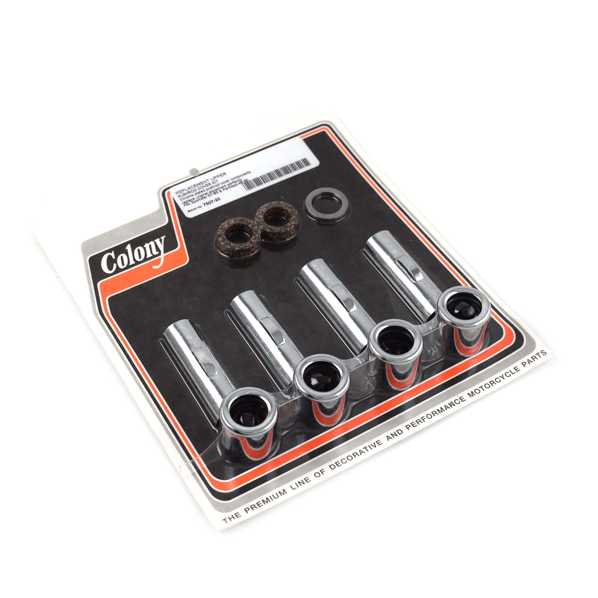 Chrome Upper Pushrod Cover Kit for Harley Sportster Panhead