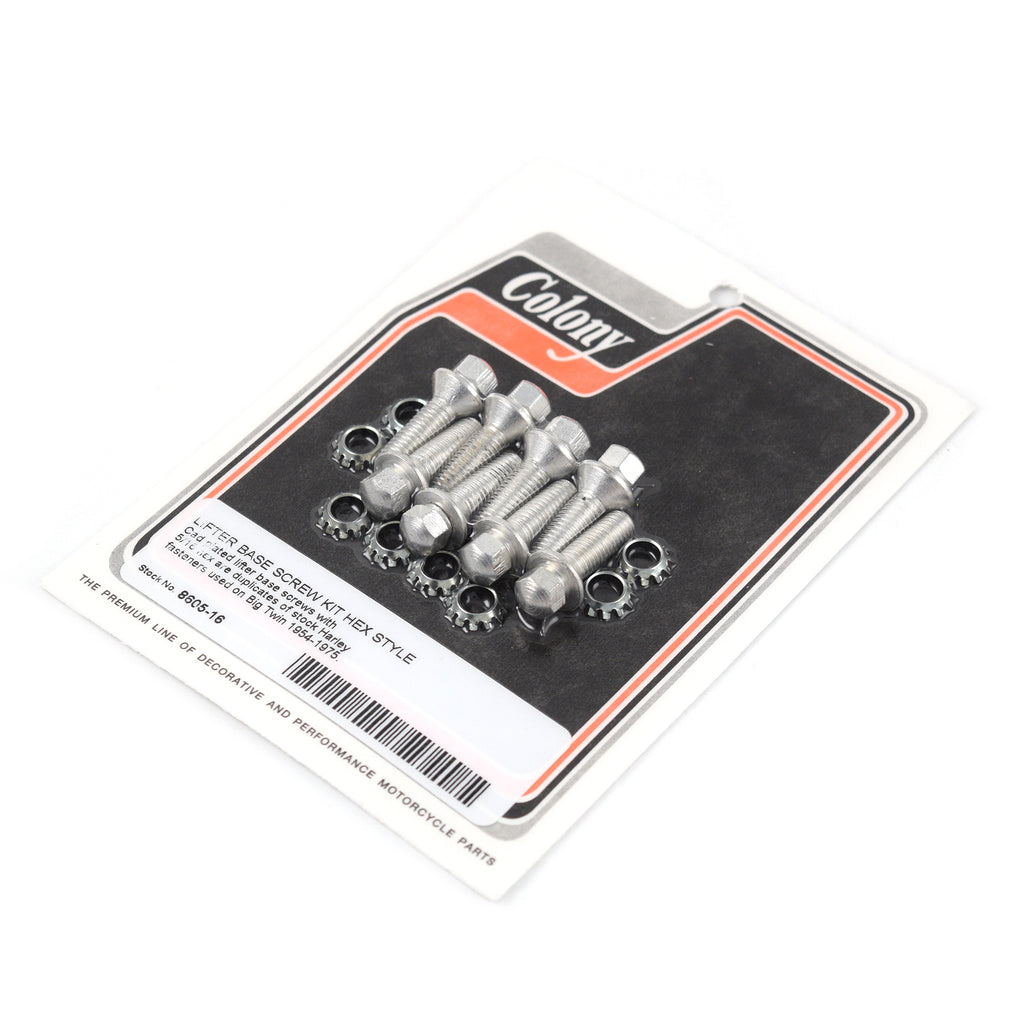 Lifter Base Screw Kit 18660-53 for Harley Big Twin
