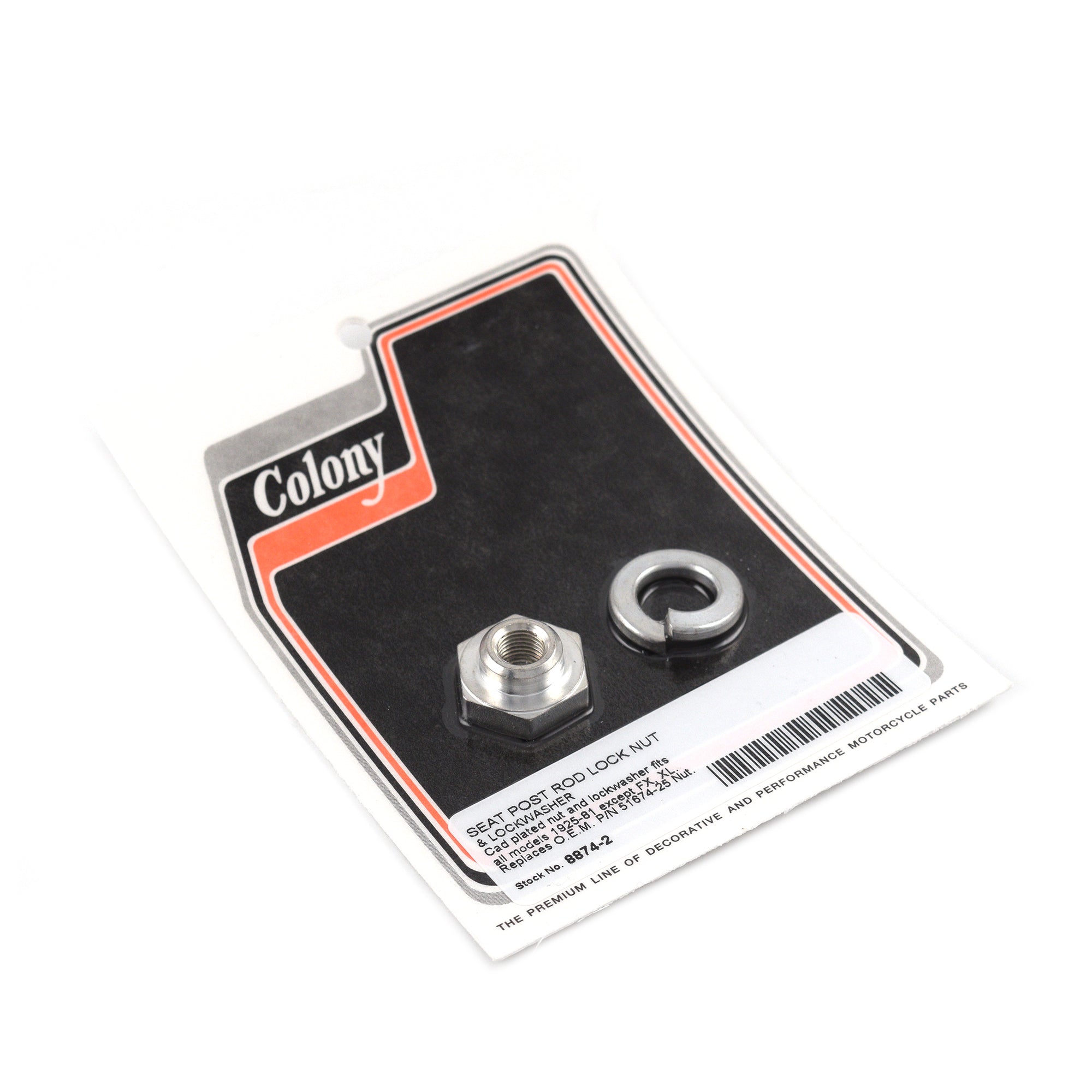 Seat Post Rod Luck Nut for Harley 51674-25