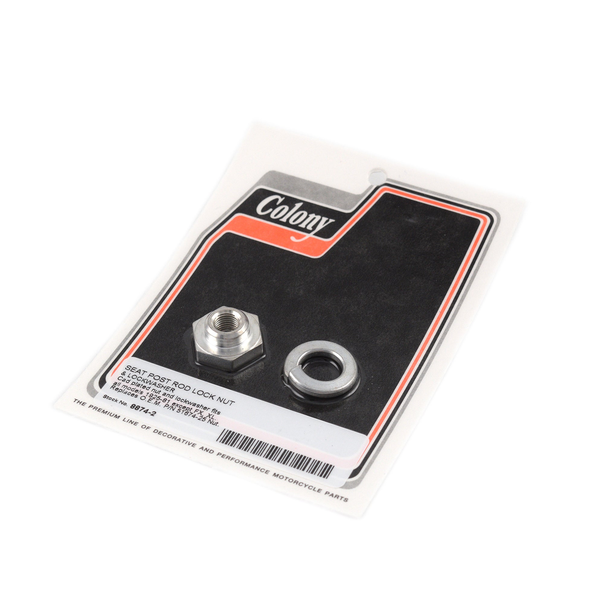 Seat Post Rod Luck Nut for Harley 51674-25