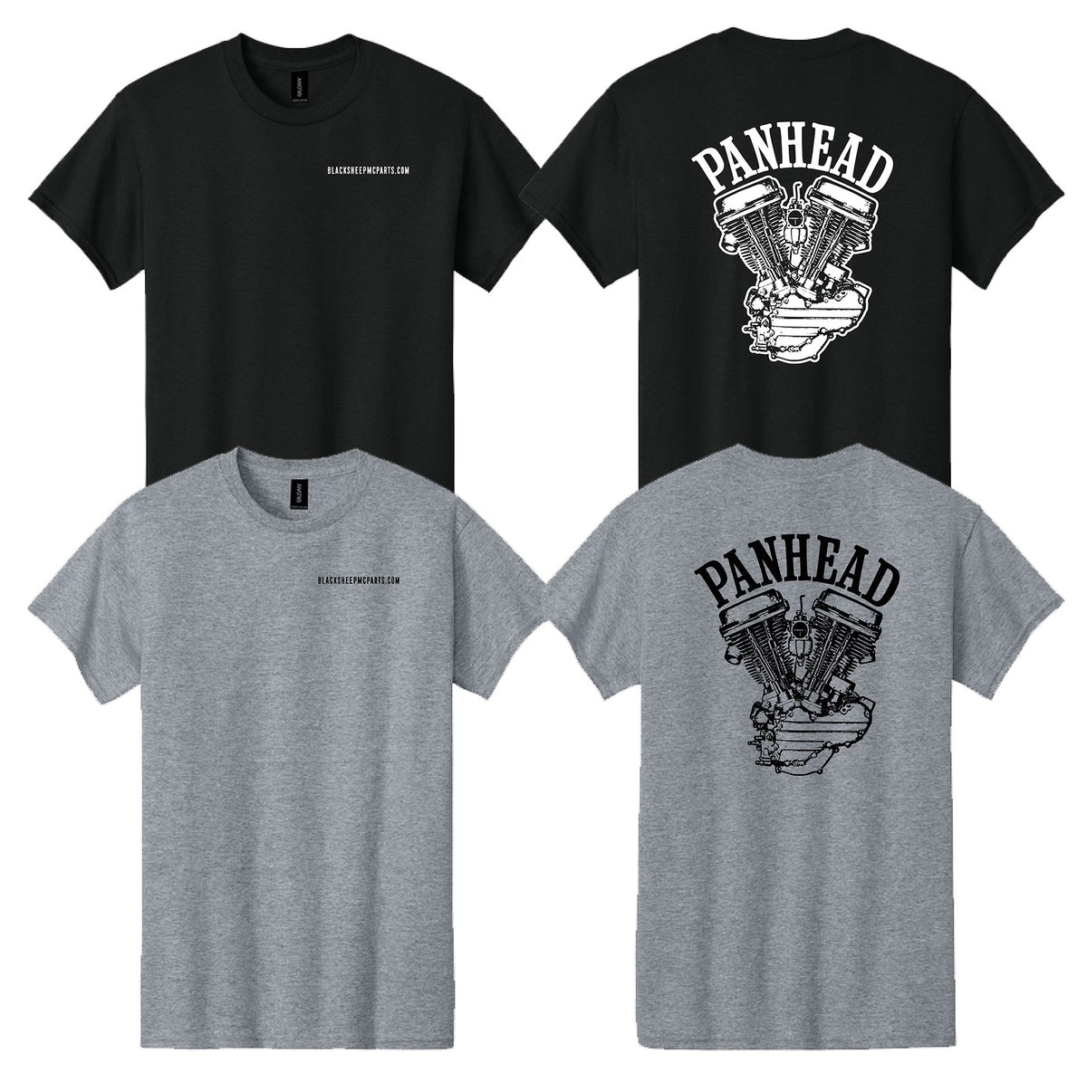 Panhead T-shirt Short Sleeve 100% Cotton