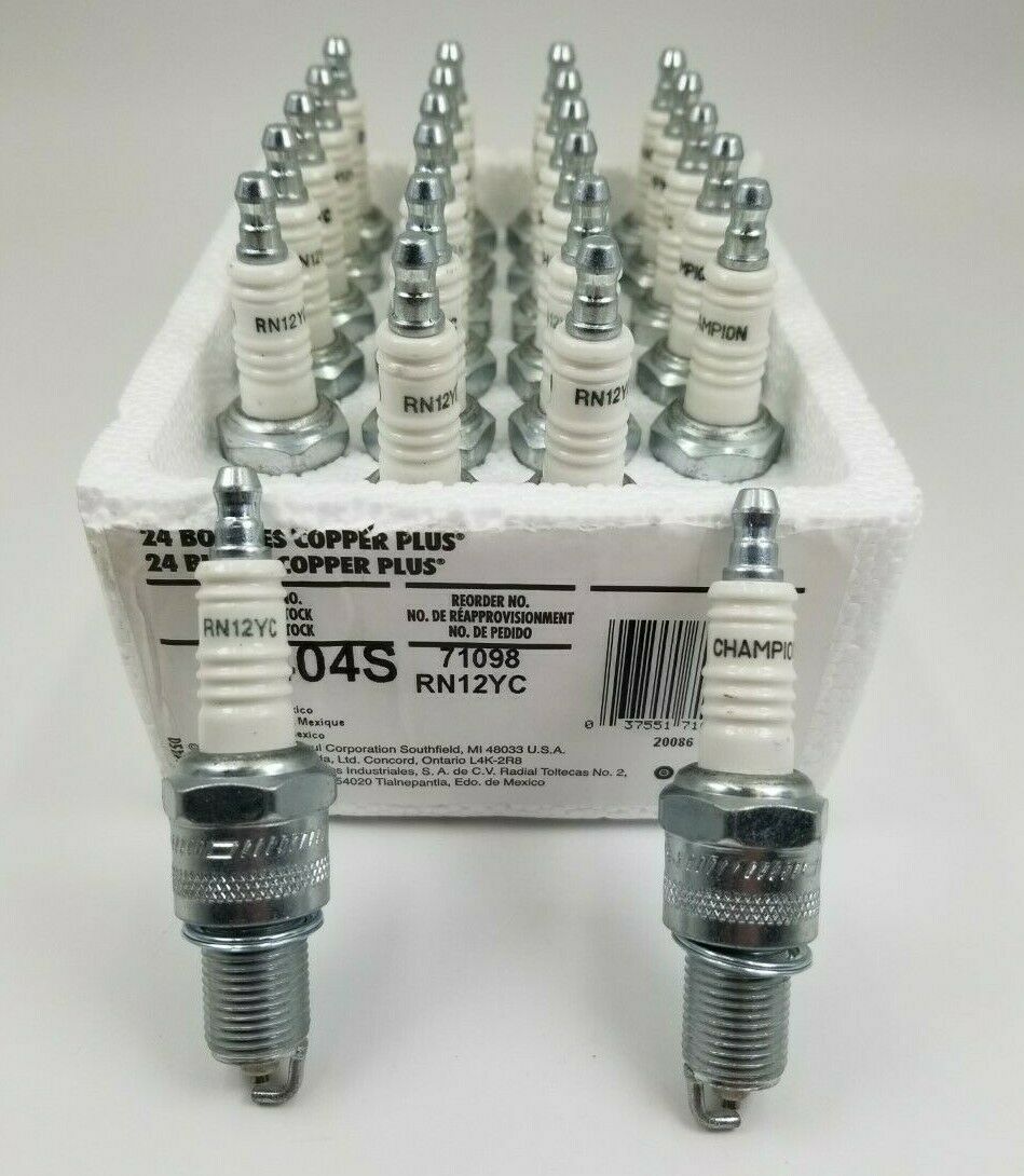 Shop Pack (24 Plugs) Champion RN12YC 404S Spark Plug for Harley Shovelhead & Evo